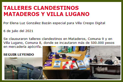 TALLERES CLANDESTINOS